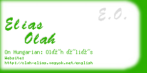 elias olah business card